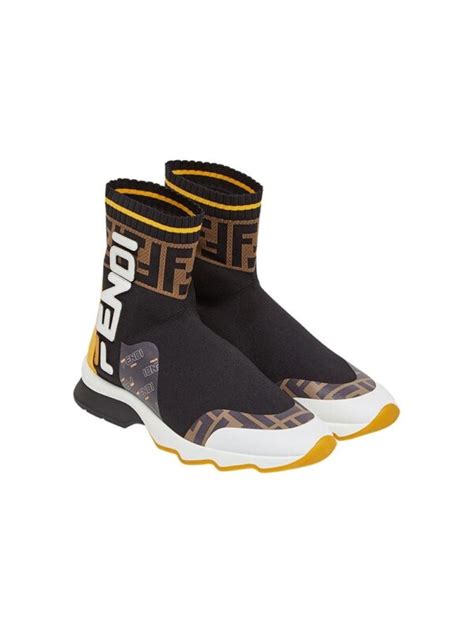 fendi fendimania sock style sneakers|fendi monster slip on sneakers.